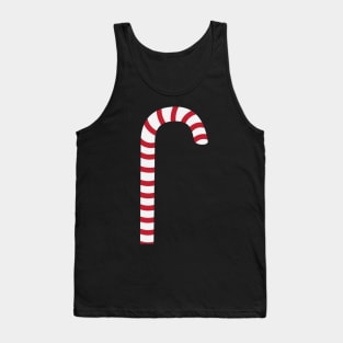 Striped candy cane, Red and White Stripes Pattern Tank Top